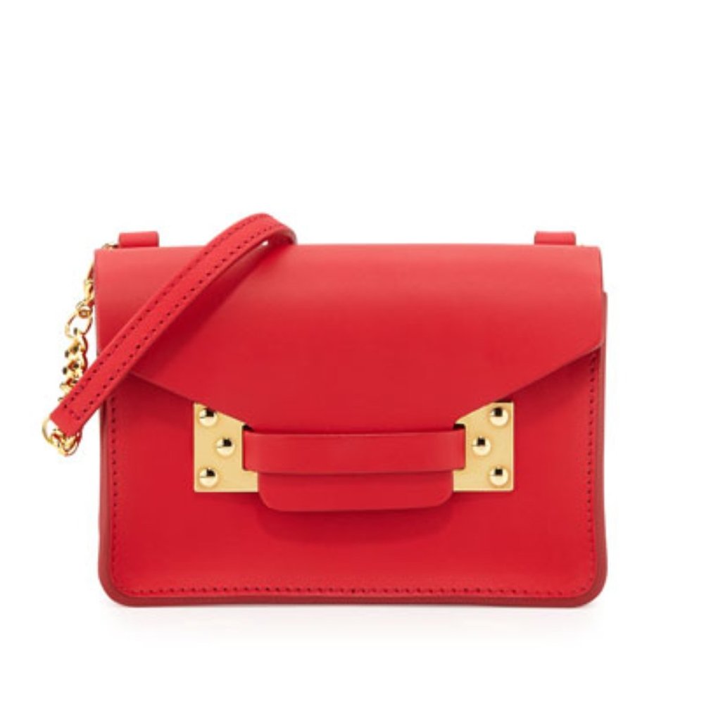 Sophie Hulme Milner Nano Crossbody Bag in Red